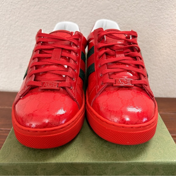 NEW AUTHENTIC GUCCI GG Crystal Canvas Sneaker (Gucci size 7, US W10/M8) - Picture 7 of 15